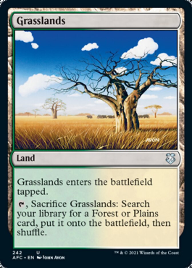 Grasslands [Dungeons & Dragons: Adventures in the Forgotten Realms Commander] | Boutique FDB TCG