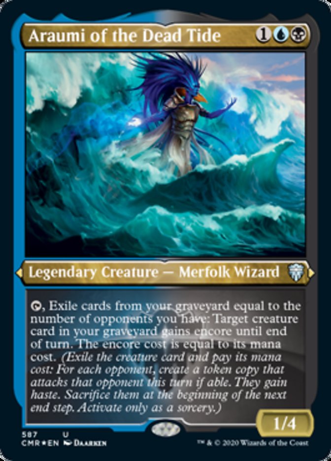 Araumi of the Dead Tide (Etched) [Commander Legends] | Boutique FDB TCG