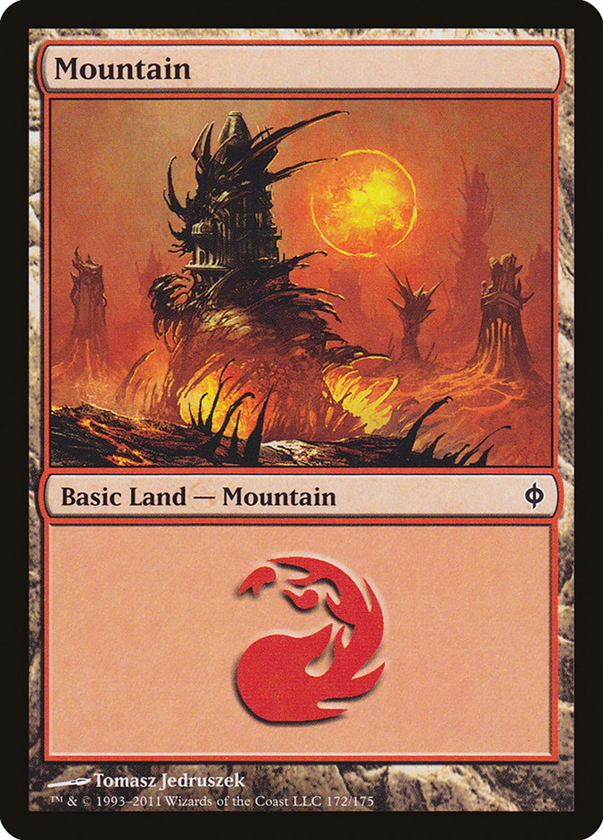 Mountain (172) [New Phyrexia] | Boutique FDB TCG