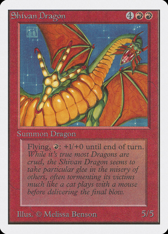 Shivan Dragon [Unlimited Edition] | Boutique FDB TCG