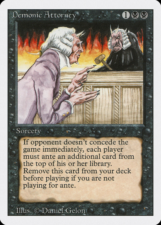 Demonic Attorney [Revised Edition] | Boutique FDB TCG