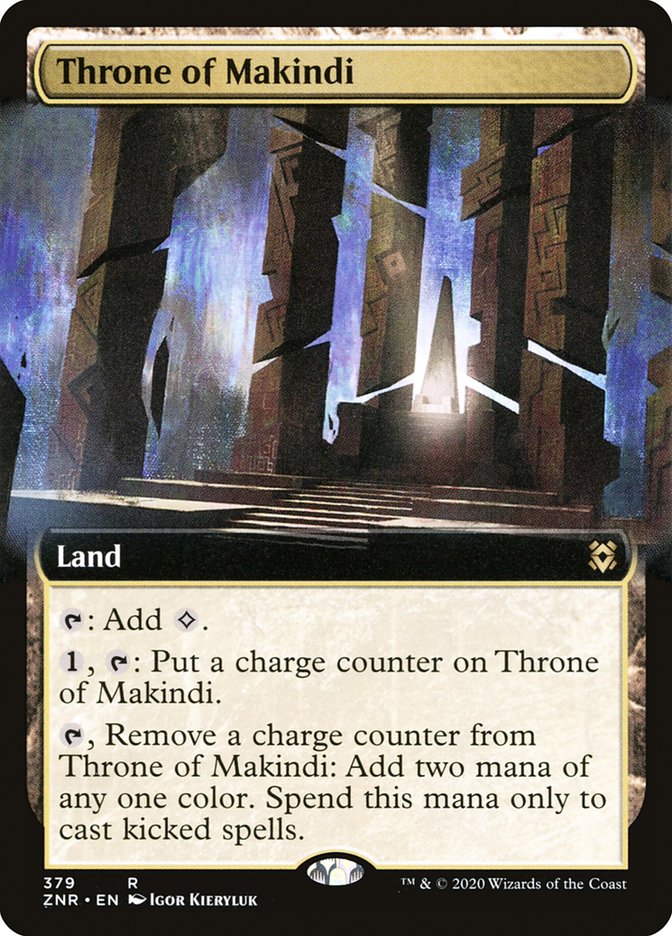 Throne of Makindi (Extended Art) [Zendikar Rising] | Boutique FDB TCG