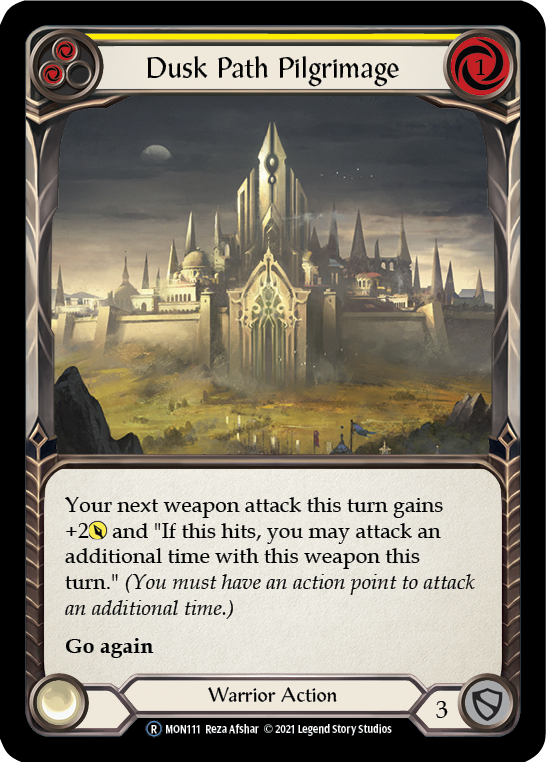 Dusk Path Pilgrimage (Yellow) [U-MON111] (Monarch Unlimited)  Unlimited Normal | Boutique FDB TCG