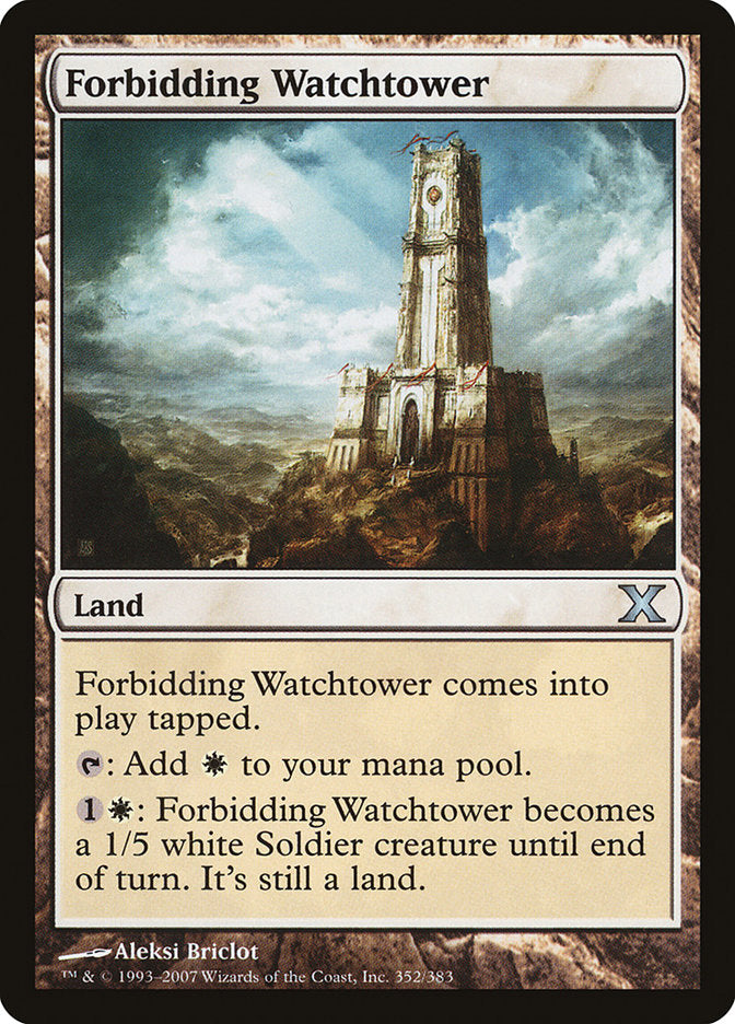 Forbidding Watchtower [Tenth Edition] | Boutique FDB TCG