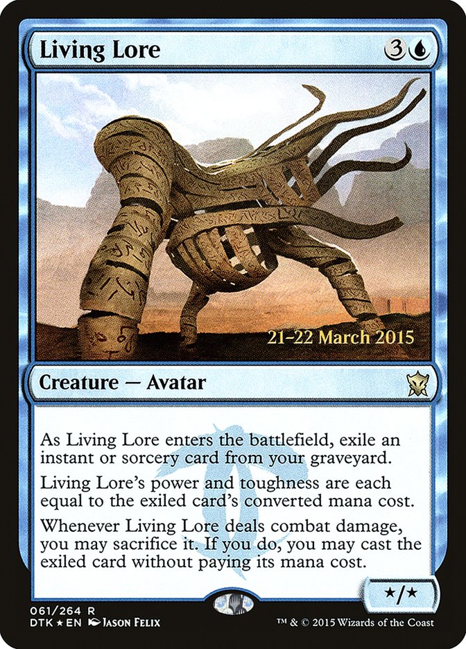 Living Lore [Dragons of Tarkir Prerelease Promos] | Boutique FDB TCG