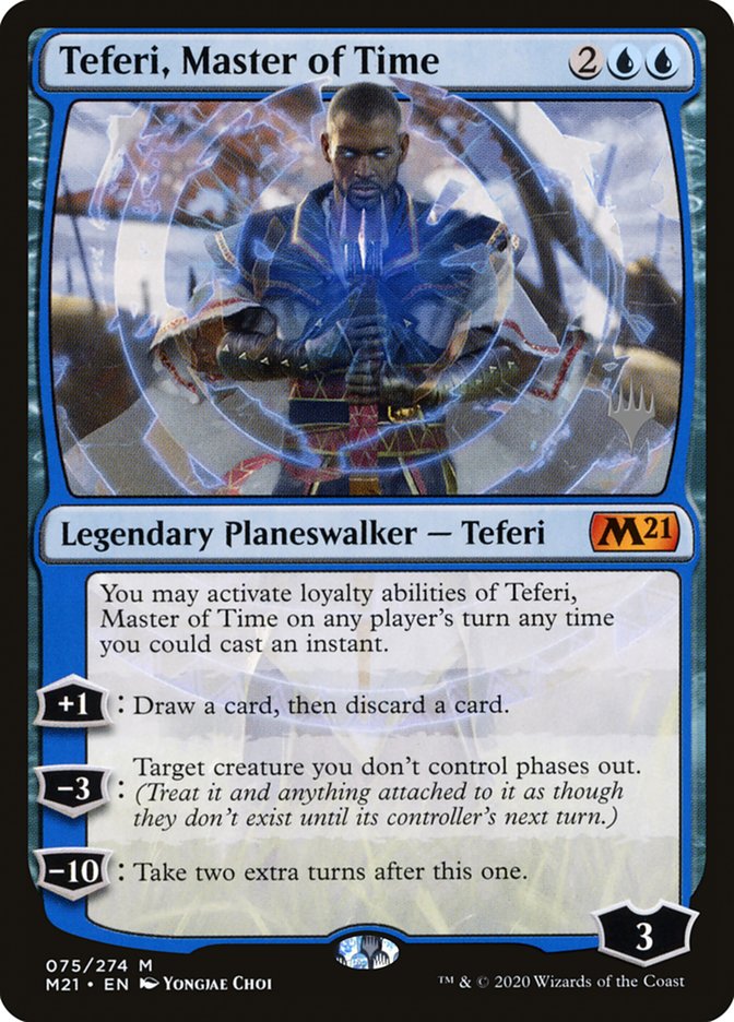 Teferi, Master of Time (Promo Pack) (075) [Core Set 2021 Promos] | Boutique FDB TCG