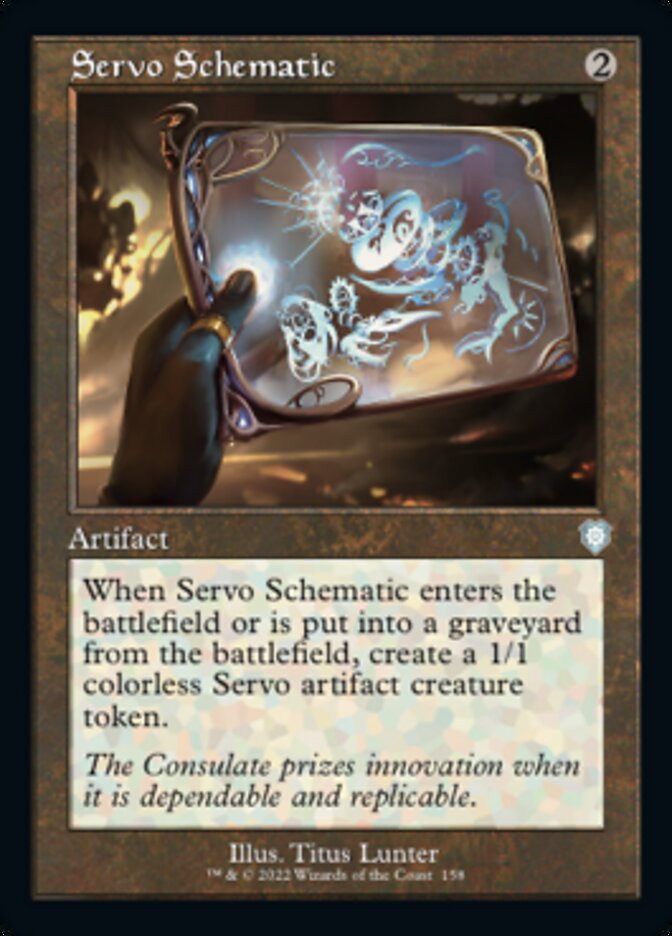 Servo Schematic (Retro) [The Brothers' War Commander] | Boutique FDB TCG