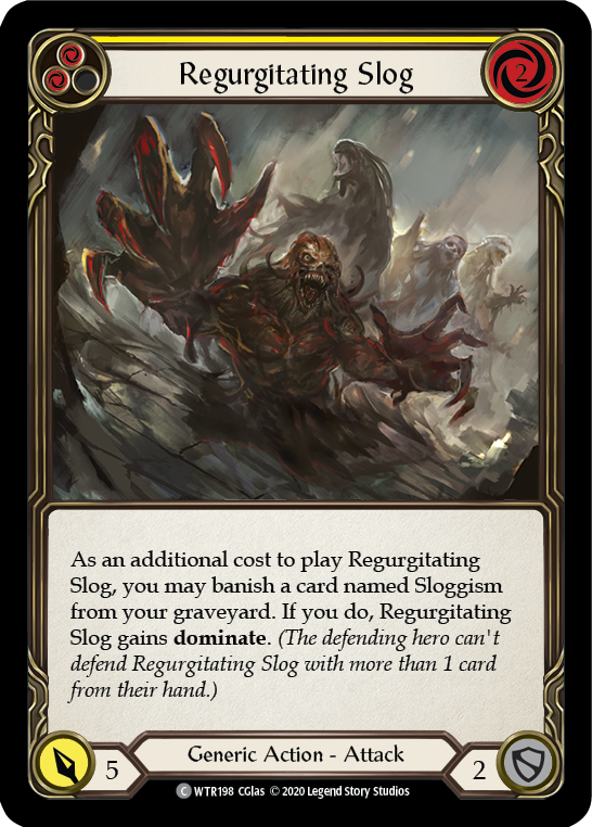 Regurgitating Slog (Yellow) [U-WTR198] (Welcome to Rathe Unlimited)  Unlimited Normal | Boutique FDB TCG