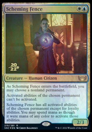 Scheming Fence [Streets of New Capenna Prerelease Promos] | Boutique FDB TCG