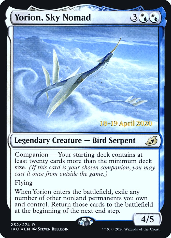 Yorion, Sky Nomad [Ikoria: Lair of Behemoths Prerelease Promos] | Boutique FDB TCG