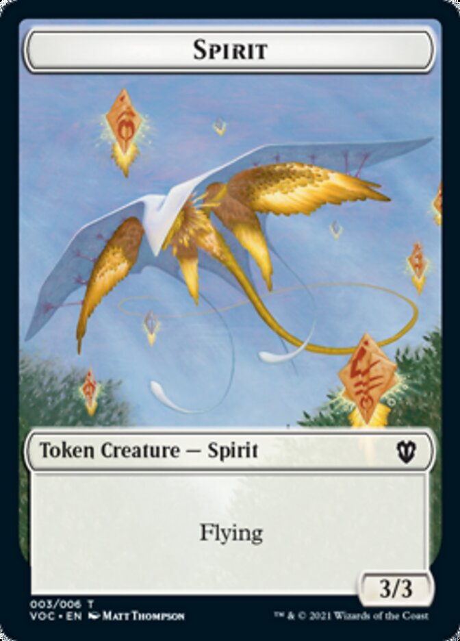 Spirit (003) // Thopter Double-Sided Token [Innistrad: Crimson Vow Commander Tokens] | Boutique FDB TCG