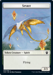 Spirit (003) // Thopter Double-Sided Token [Innistrad: Crimson Vow Commander Tokens] | Boutique FDB TCG