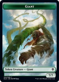 Giant // Food (17) Double-Sided Token [Throne of Eldraine Tokens] | Boutique FDB TCG