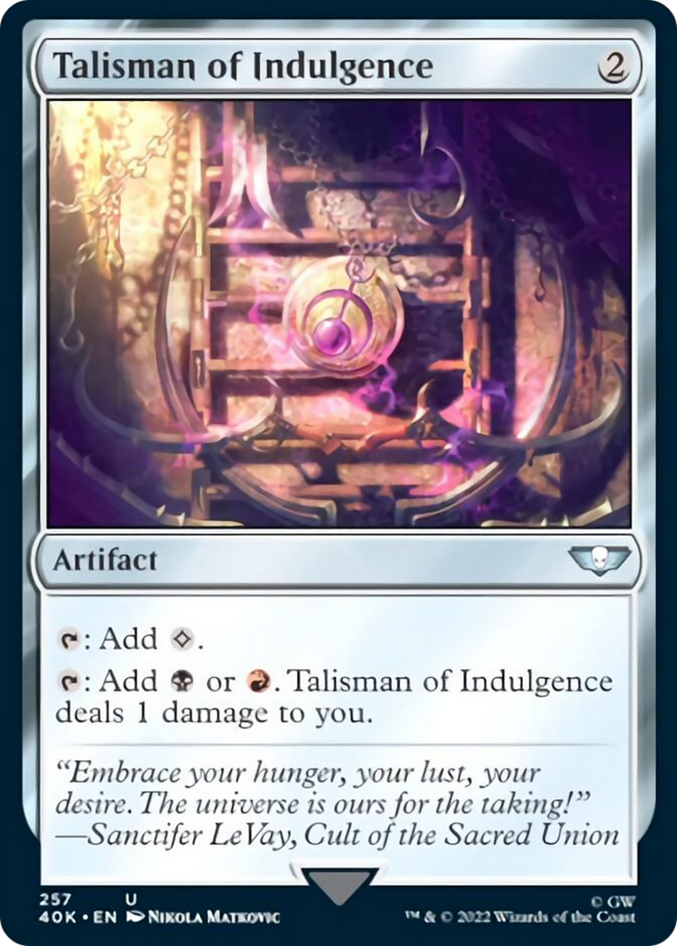 Talisman of Indulgence [Warhammer 40,000] | Boutique FDB TCG