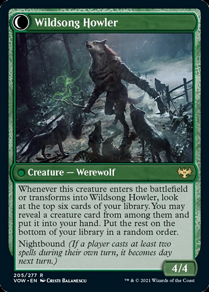 Howlpack Piper // Wildsong Howler [Innistrad: Crimson Vow] | Boutique FDB TCG