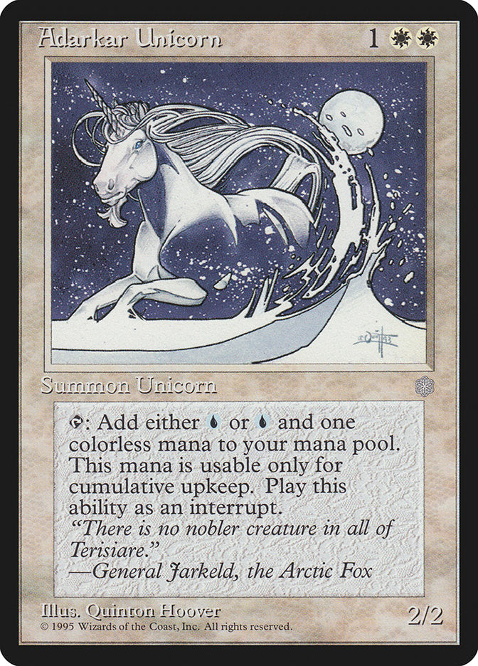 Adarkar Unicorn [Ice Age] | Boutique FDB TCG