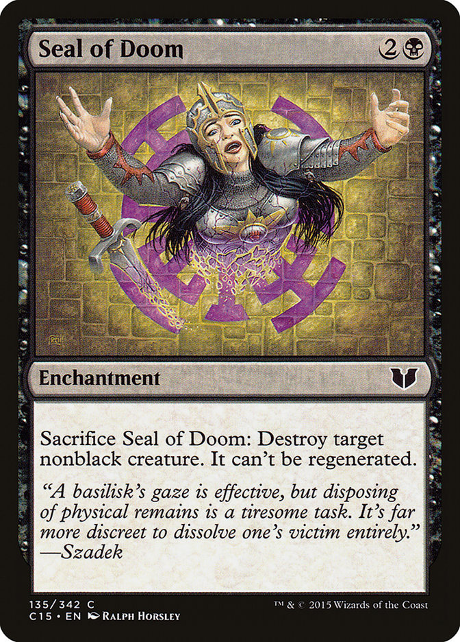 Seal of Doom [Commander 2015] | Boutique FDB TCG