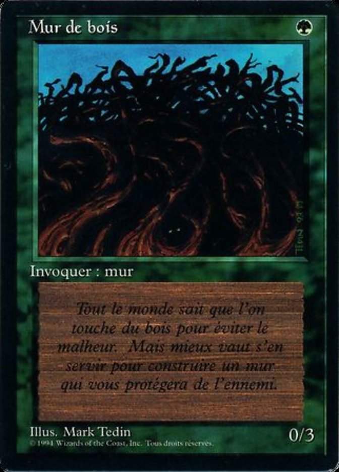 Wall of Wood [Foreign Black Border] | Boutique FDB TCG