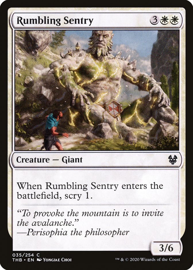 Rumbling Sentry [Theros Beyond Death] | Boutique FDB TCG