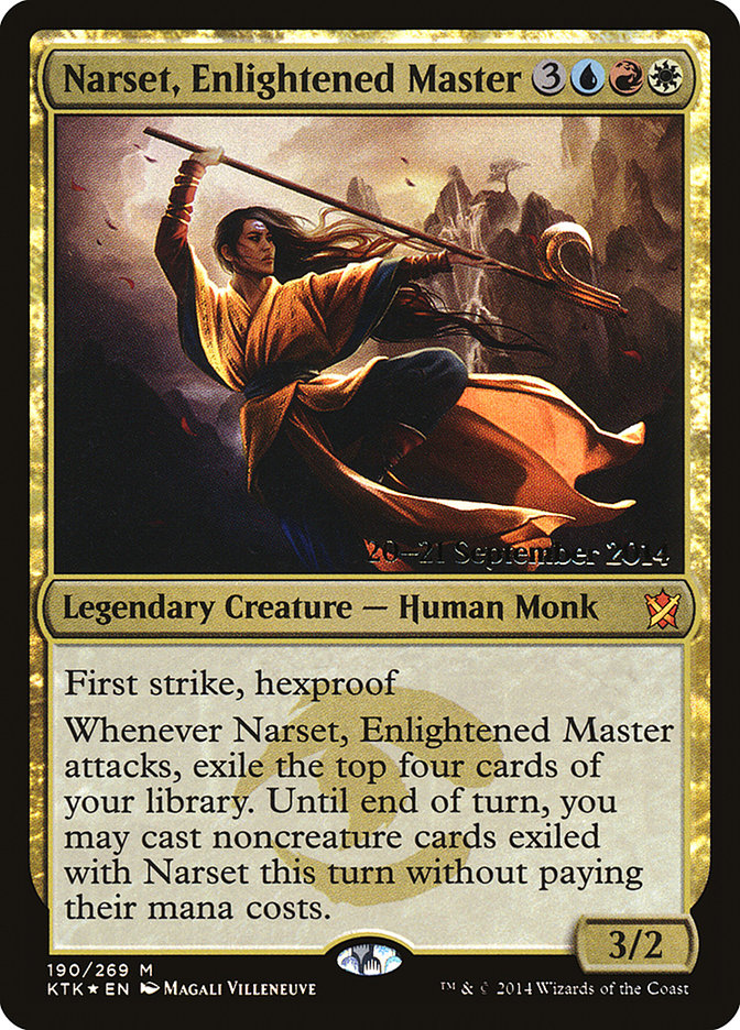 Narset, Enlightened Master [Khans of Tarkir Prerelease Promos] | Boutique FDB TCG