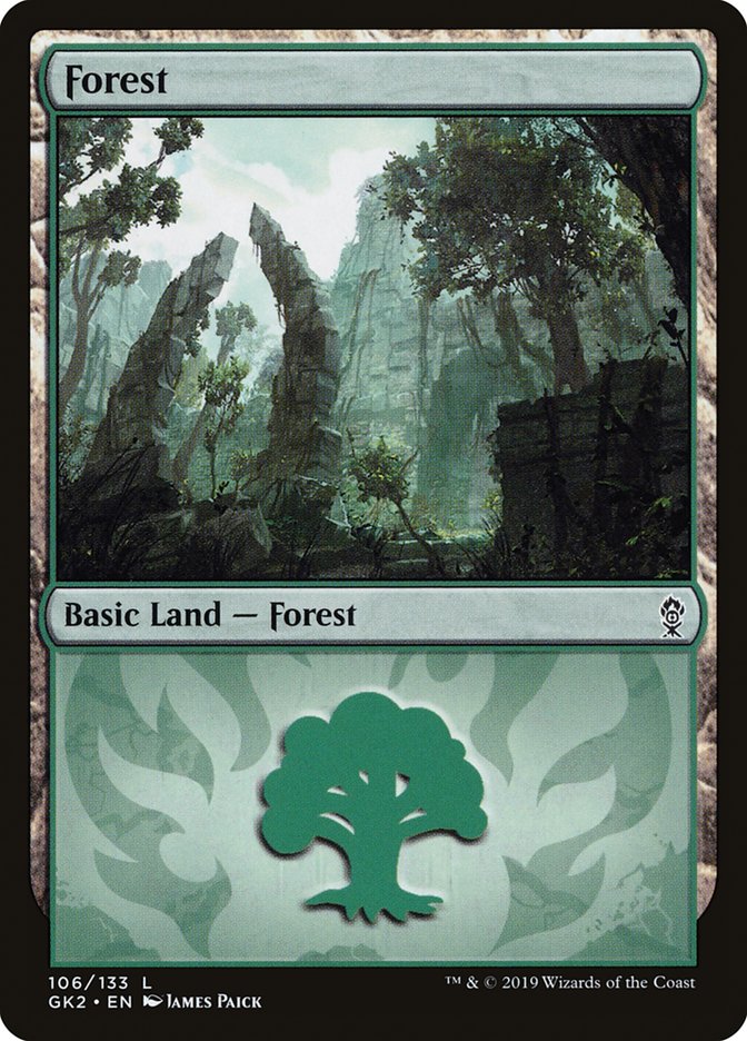 Forest (106) [Ravnica Allegiance Guild Kit] | Boutique FDB TCG