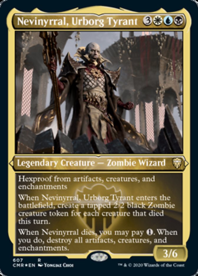 Nevinyrral, Urborg Tyrant (Etched) [Commander Legends] | Boutique FDB TCG