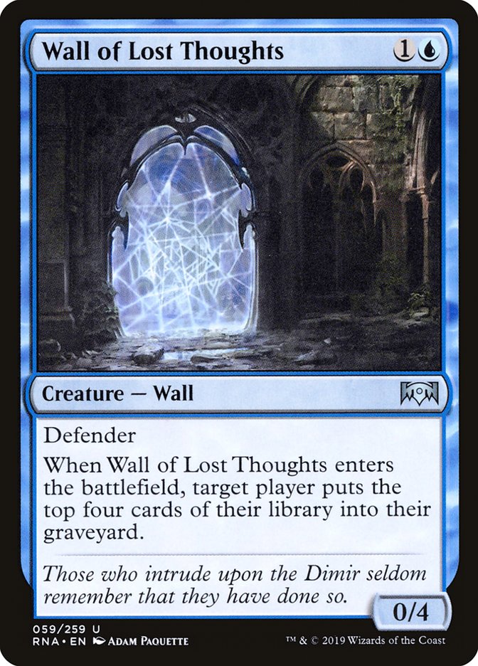 Wall of Lost Thoughts [Ravnica Allegiance] | Boutique FDB TCG