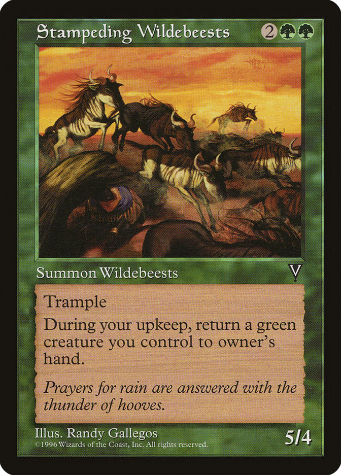 Stampeding Wildebeests [Visions] | Boutique FDB TCG