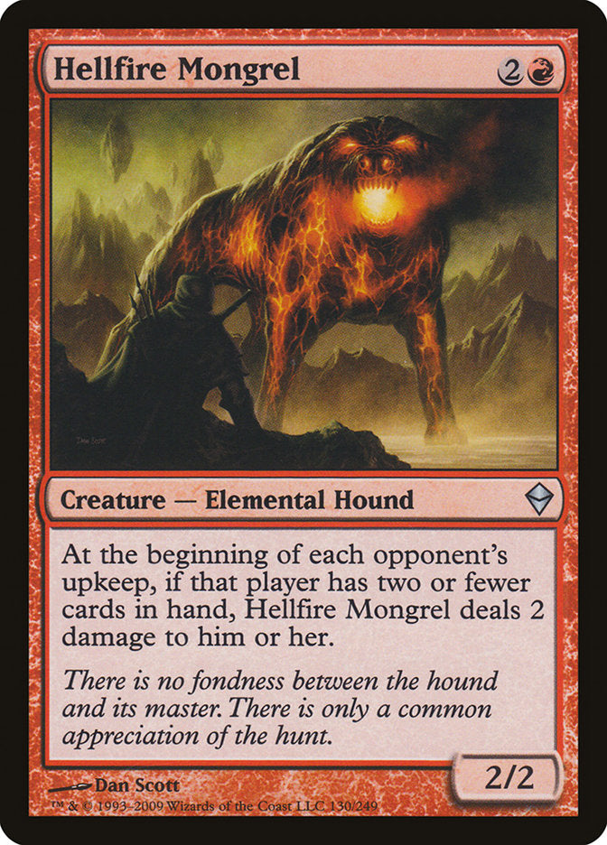 Hellfire Mongrel [Zendikar] | Boutique FDB TCG