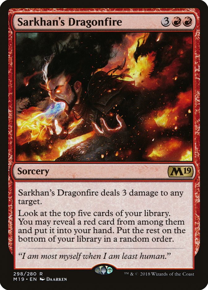 Sarkhan's Dragonfire [Core Set 2019] | Boutique FDB TCG