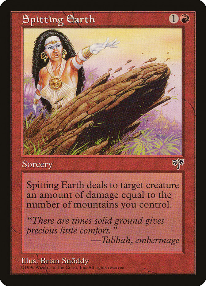 Spitting Earth [Mirage] | Boutique FDB TCG