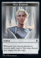 Will Kenrith Emblem // Copy Double-Sided Token [Commander Legends: Battle for Baldur's Gate Tokens] | Boutique FDB TCG