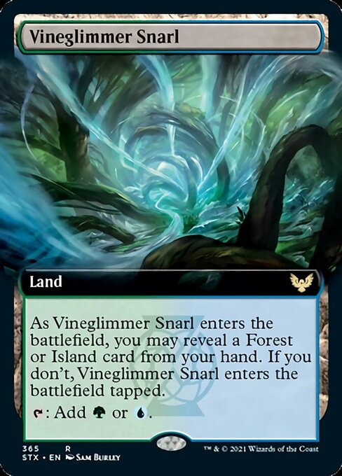 Vineglimmer Snarl (Extended Art) [Strixhaven: School of Mages] | Boutique FDB TCG