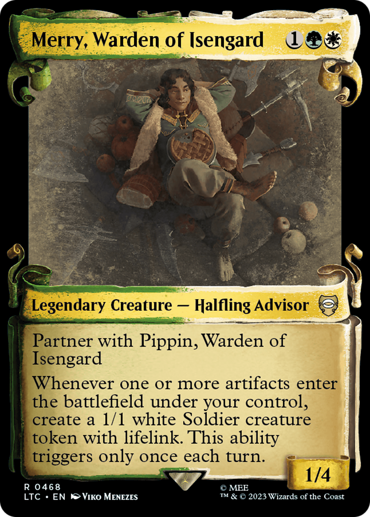 Merry, Warden of Isengard [The Lord of the Rings: Tales of Middle-Earth Commander Showcase Scrolls] | Boutique FDB TCG