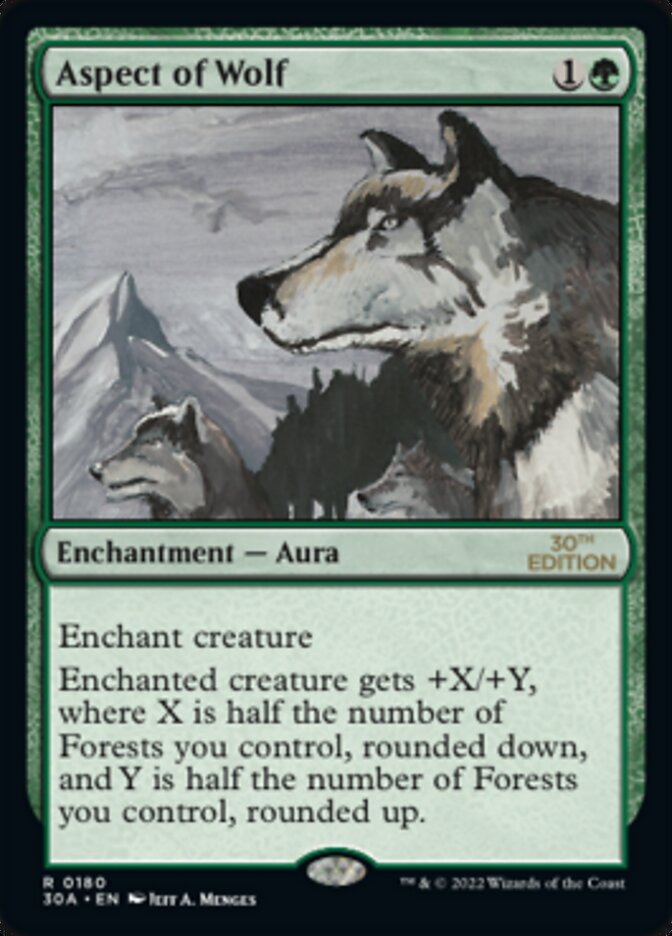 Aspect of Wolf [30th Anniversary Edition] | Boutique FDB TCG