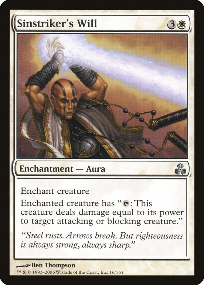 Sinstriker's Will [Guildpact] | Boutique FDB TCG