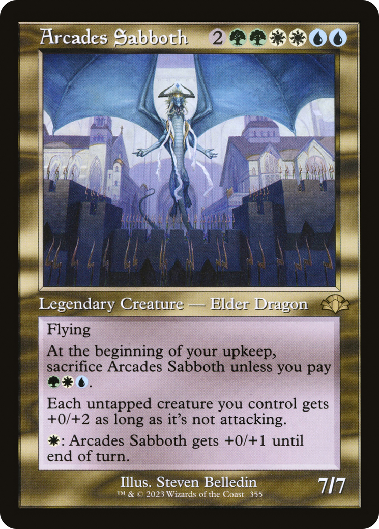 Arcades Sabboth (Retro) [Dominaria Remastered] | Boutique FDB TCG