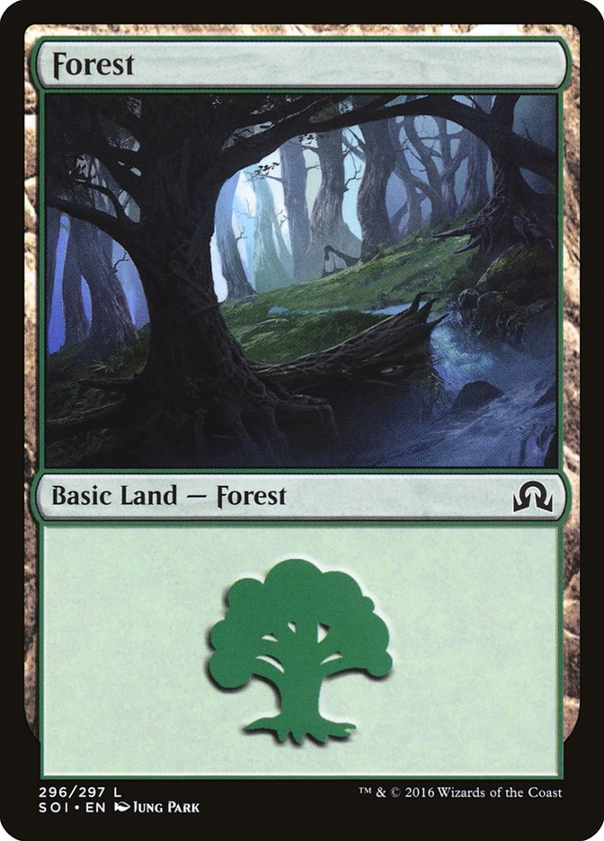 Forest (296) [Shadows over Innistrad] | Boutique FDB TCG