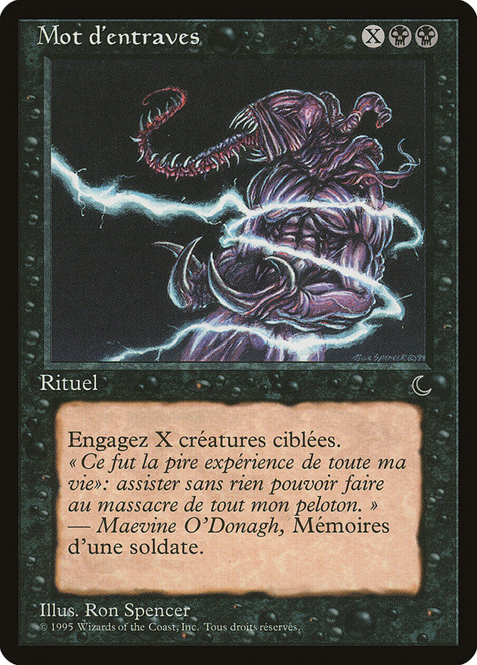 Word of Binding (French) - "Mot d'entraves" [Renaissance] | Boutique FDB TCG