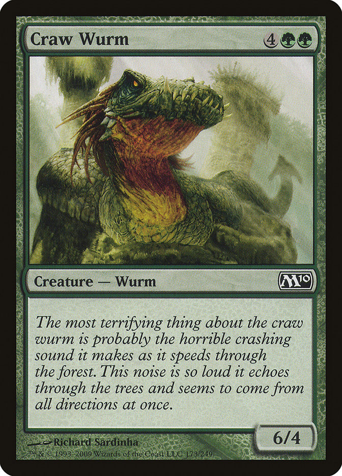 Craw Wurm [Magic 2010] | Boutique FDB TCG