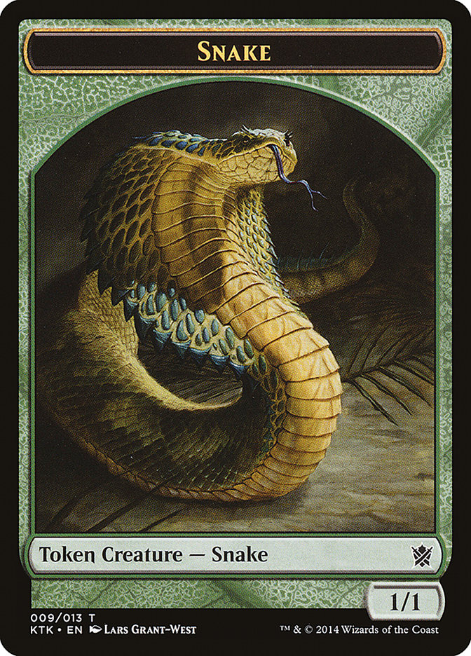 Snake Token [Khans of Tarkir Tokens] | Boutique FDB TCG