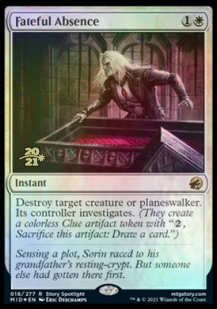 Fateful Absence [Innistrad: Midnight Hunt Prerelease Promos] | Boutique FDB TCG