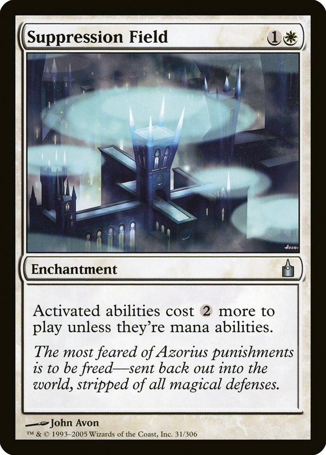 Suppression Field [Ravnica: City of Guilds] | Boutique FDB TCG