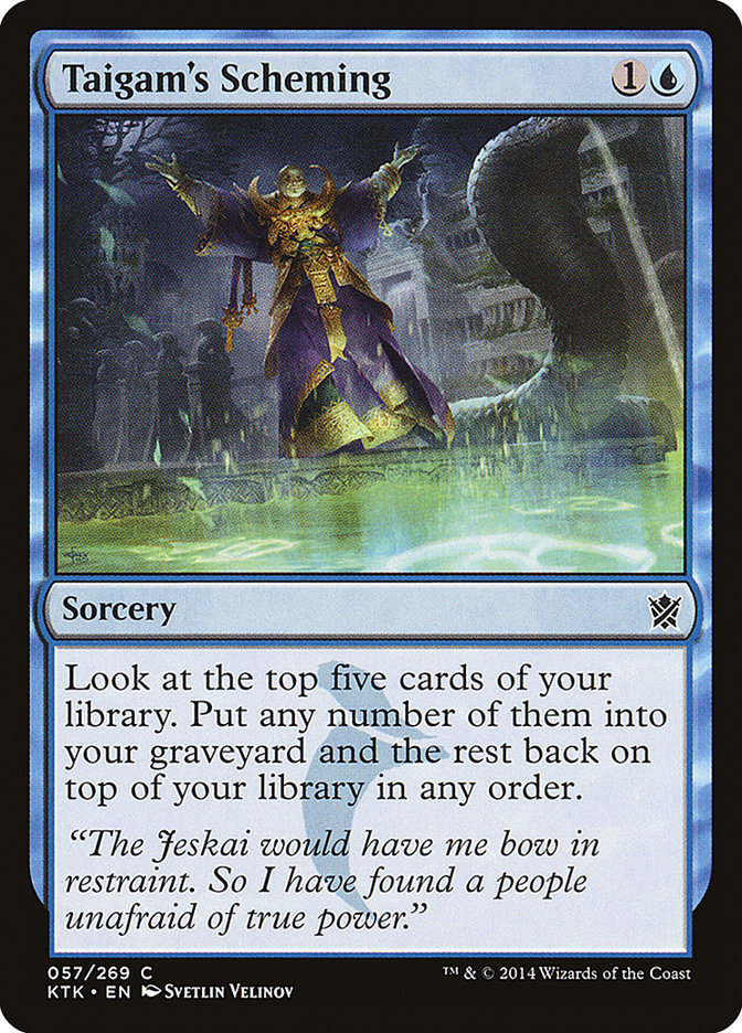 Taigam's Scheming [Khans of Tarkir] | Boutique FDB TCG