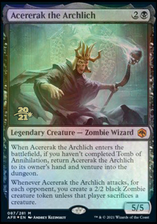 Acererak the Archlich [Dungeons & Dragons: Adventures in the Forgotten Realms Prerelease Promos] | Boutique FDB TCG