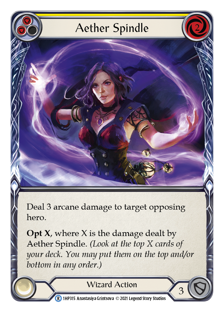 Aether Spindle (Yellow) [1HP315] (History Pack 1) | Boutique FDB TCG