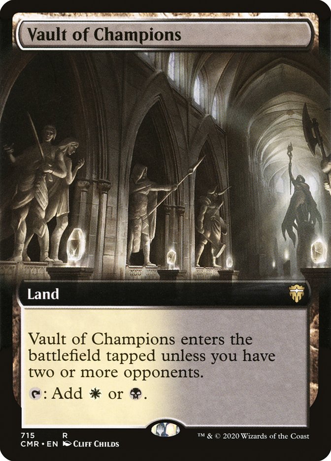 Vault of Champions (Extended Art) [Commander Legends] | Boutique FDB TCG