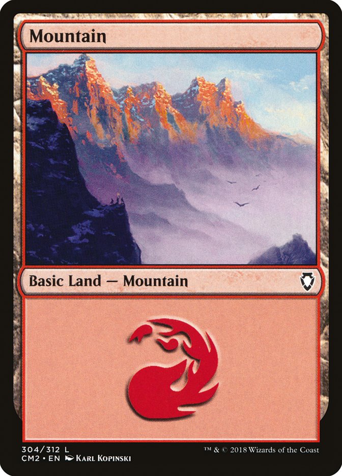 Mountain (304) [Commander Anthology Volume II] | Boutique FDB TCG