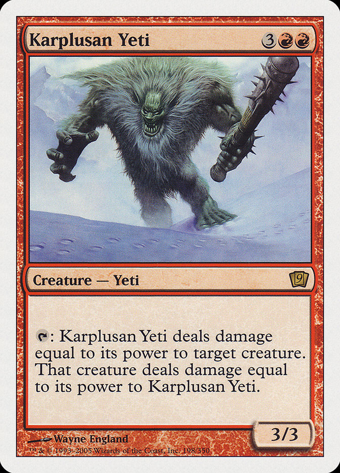 Karplusan Yeti [Ninth Edition] | Boutique FDB TCG