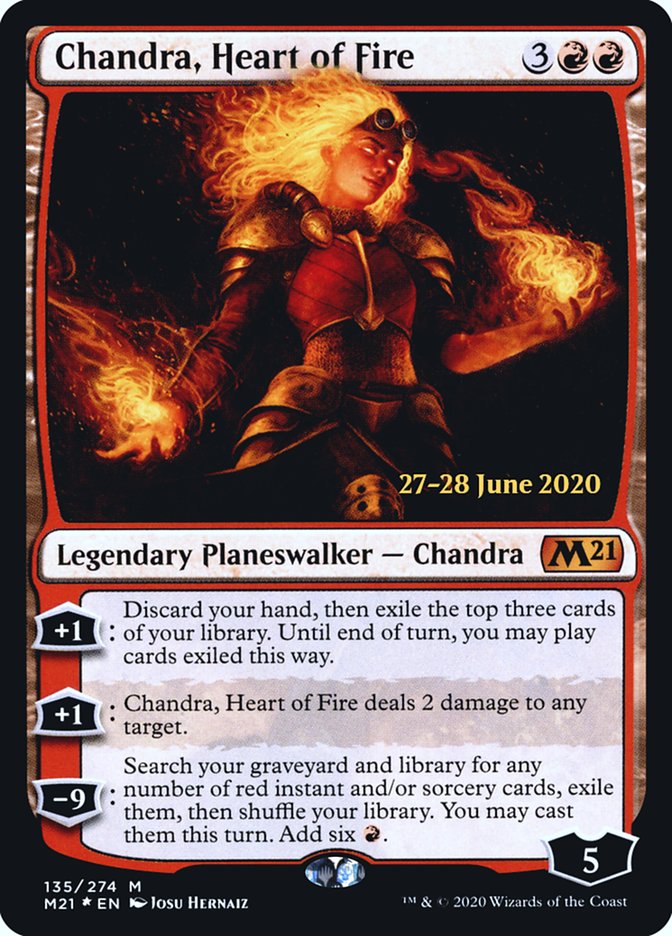 Chandra, Heart of Fire [Core Set 2021 Prerelease Promos] | Boutique FDB TCG